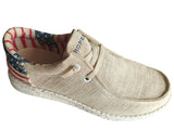 Roper Little Boys Beige Canvas With Flag Heel - Roper - Flyclothing LLC