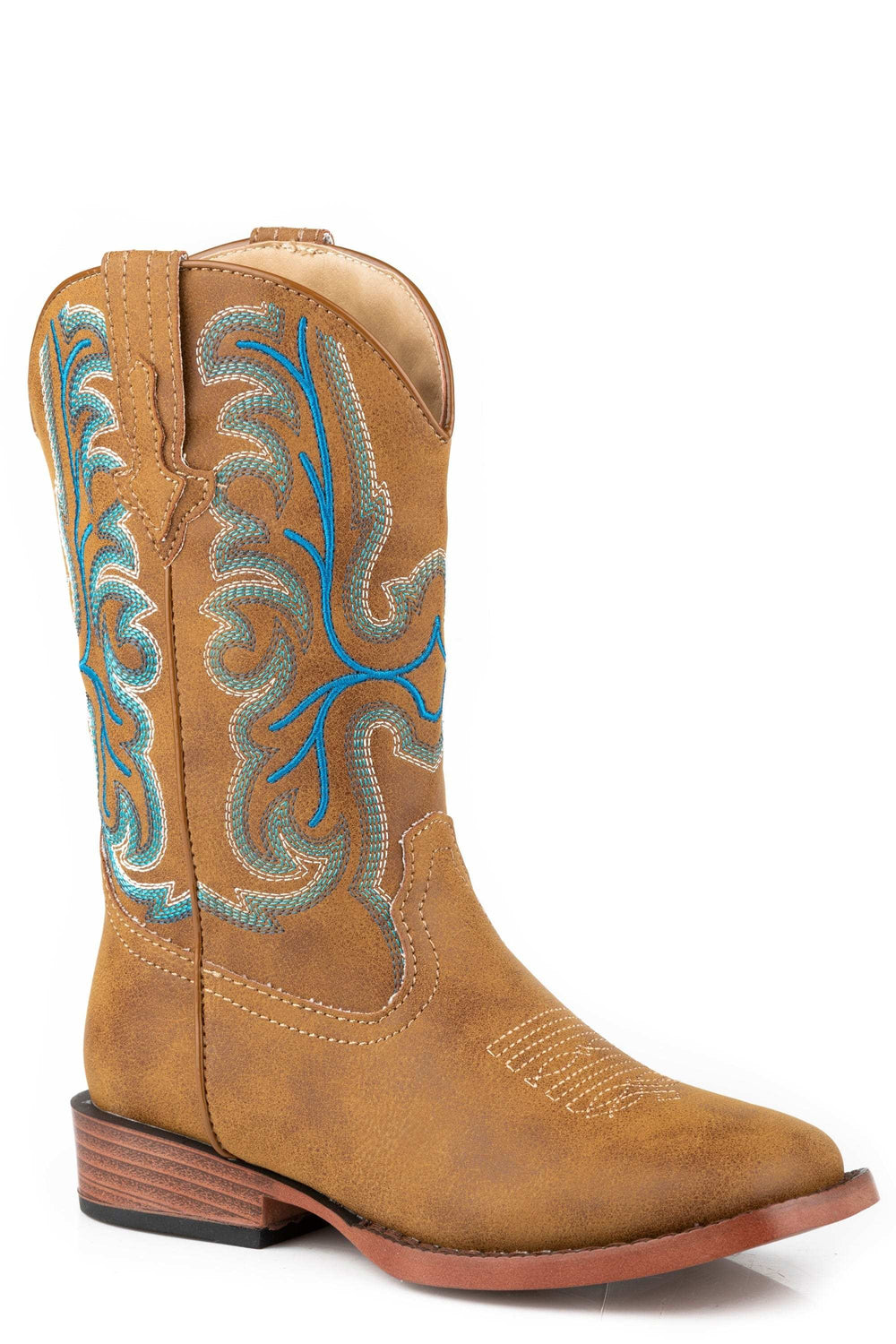 Roper Little Boys Tan Faux Leather All Over - Roper - Flyclothing LLC