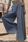 Printed Tied Wide Leg Pants - Trendsi - Flyclothing LLC