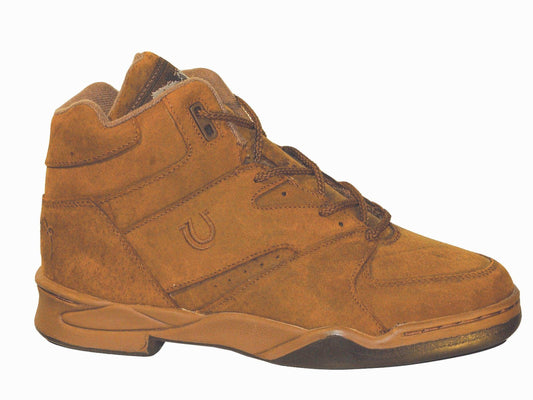 ROPER MENS HORSESHOE BROWN WIDE PIG SUEDE LEATHER - Roper - Flyclothing LLC