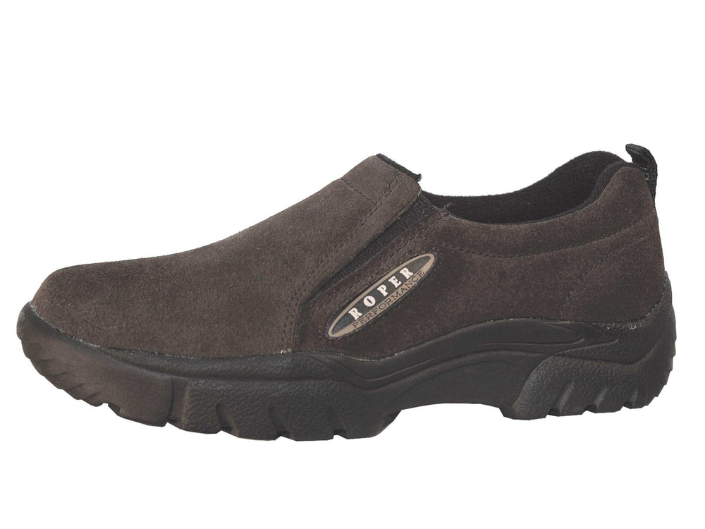 Roper Mens Performance Slip On Mahogany Brown Suede - Roper - Flyclothing LLC