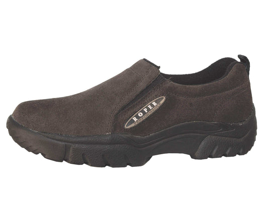 Roper Mens Performance Slip On Mahogany Brown Suede - Roper - Flyclothing LLC