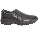ROPER MENS PERFORMANCE SLIP ON SMOOTH BLACK TUMBLED LEATHER - Roper - Flyclothing LLC
