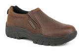 Roper Mens Performance Slip On Timeless Basic Dark Brown Leathers - Roper - Flyclothing LLC