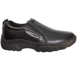 Roper Mens Performance Slip On Smooth Black Tumbled Leather - Roper - Flyclothing LLC