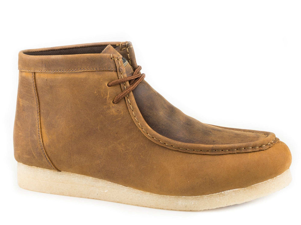 Roper Mens Gum Sole Chukka Brown Crazy Horse Leather - Roper - Flyclothing LLC