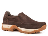 Roper Mens Brown Suede Leather Mock Toe - Roper - Flyclothing LLC