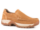 Roper Mens Tan Suede Leather Mock Toe - Roper - Flyclothing LLC