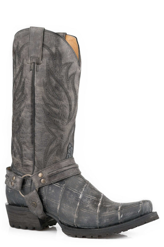 Roper Mens Embossed Vintage Grey Alligator Vamp - Roper - Flyclothing LLC