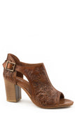 Roper Womens Tan Floral Tooled Leather - Roper - Flyclothing LLC