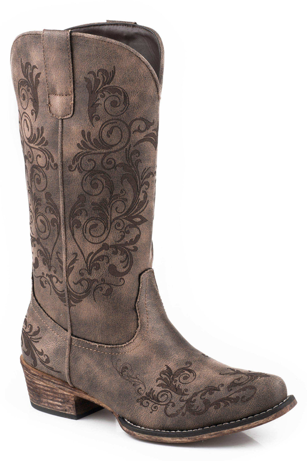 Roper Womens Vintage Brown Faux Leather Fashion Boot - Roper - Flyclothing LLC