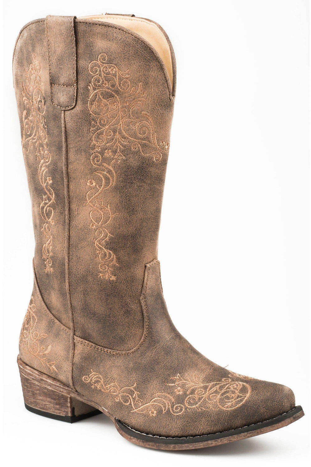 Roper Womens Vintage Brown Vamp Shaft Fashion Boot - Roper - Flyclothing LLC