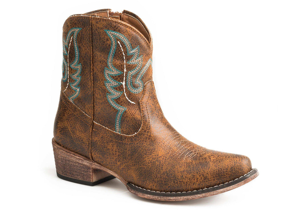 Roper Womens Cognac Vintage Faux Leather - Roper - Flyclothing LLC
