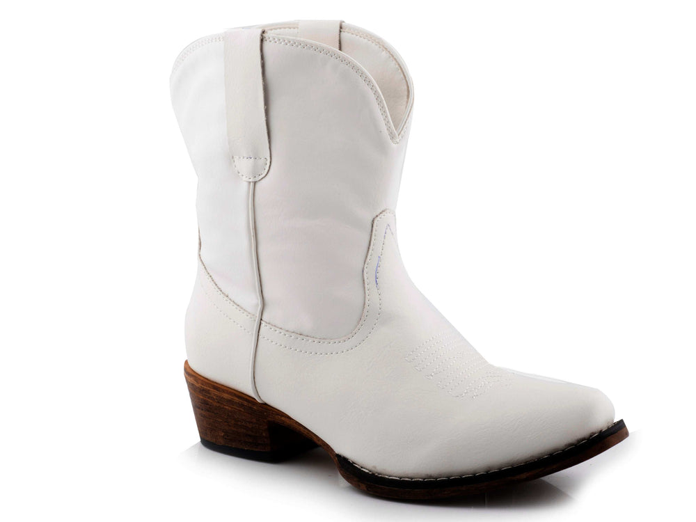 Roper Womens White Smooth Faux Leather - Roper - Flyclothing LLC