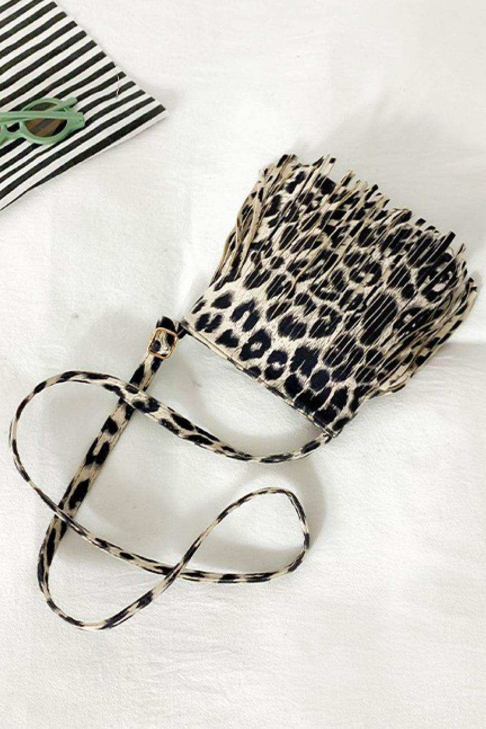 PU Leather Crossbody Bag with Fringe - Trendsi - Flyclothing LLC
