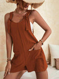 Full Size Scoop Neck Romper with Pockets - Trendsi - Flyclothing LLC