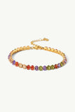 18K Gold Plated Multicolored Zircon Bracelet - Trendsi - Flyclothing LLC