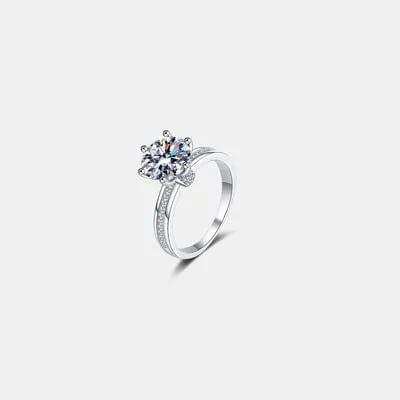 3 Carat Moissanite 925 Sterling Silver Ring - Trendsi - Flyclothing LLC