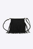 PU Leather Crossbody Bag with Fringe - Trendsi - Flyclothing LLC