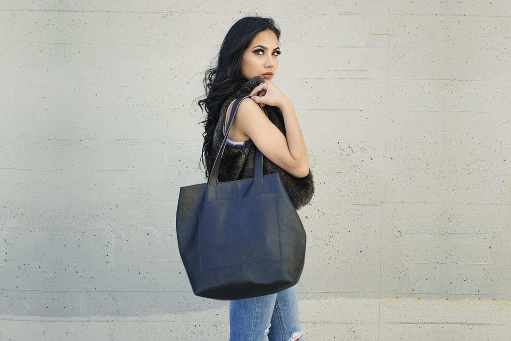 Kiko Leather Journalist Tote - Kiko - Flyclothing LLC