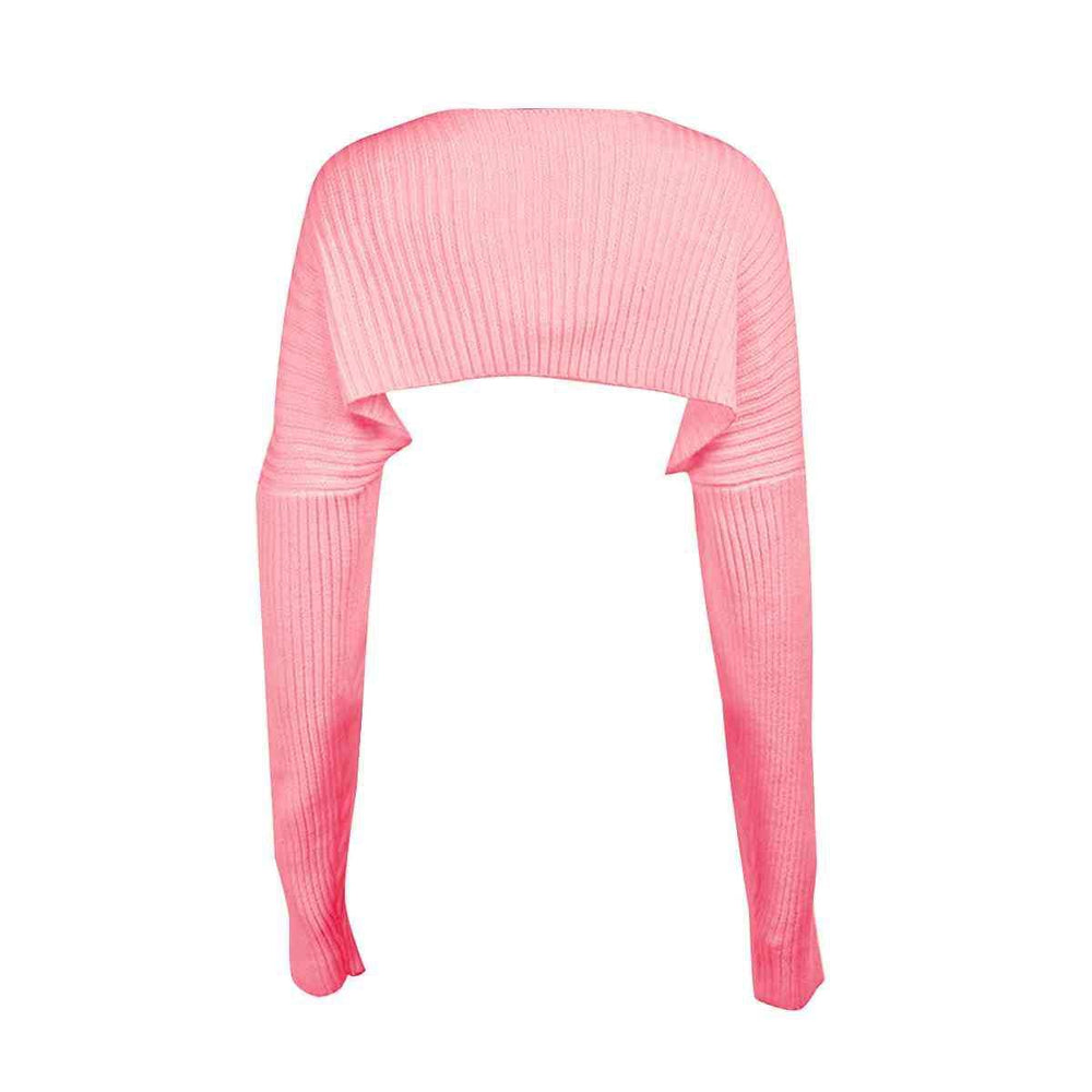 Long Sleeve Knit Bolero - Trendsi - Flyclothing LLC