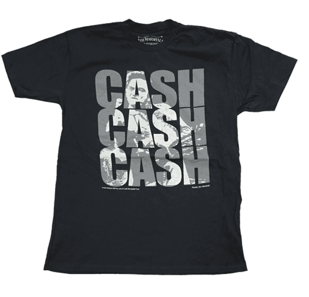 Jim Marshall Johnny Cash Tripple Cash T-Shirt - Johnny Cash - Flyclothing LLC