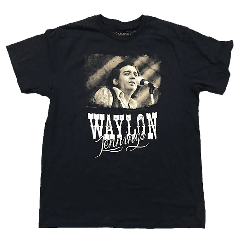 Waylon Jennings The Outlaw T-Shirt - Jim Marshall - Flyclothing LLC
