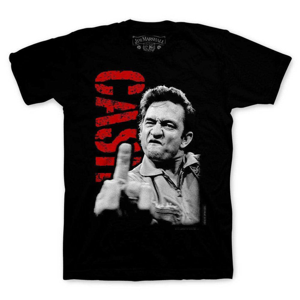 Jim Marshall Johnny Cash The Finger T-Shirt - Johnny Cash - Flyclothing LLC