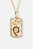 Rhinestone Constellation Pendant Copper Necklace - Trendsi - Flyclothing LLC
