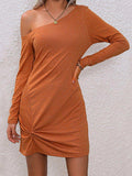 Twisted One-Shoulder Mini Dress - Trendsi - Flyclothing LLC