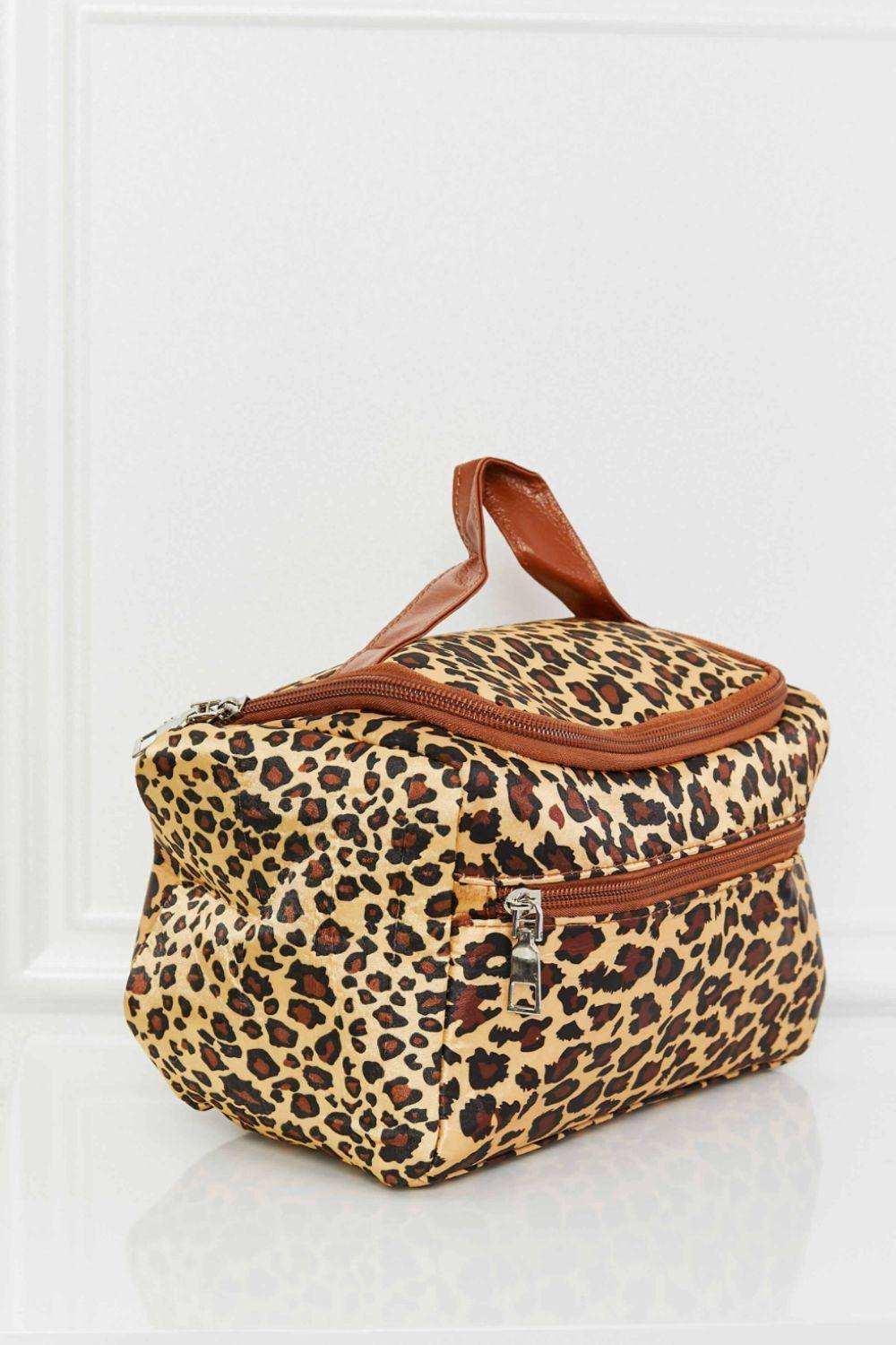 Printed Makeup Bag with Strap - Trendsi - Flyclothing LLC