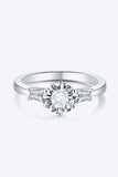 Loyal Love 1 Carat Moissanite Platinum-Plated Ring - Trendsi - Flyclothing LLC