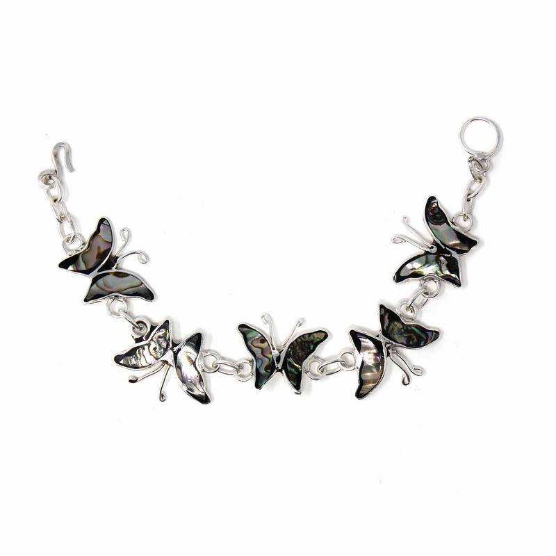 Bracelet, Abalone Butterflies - Artisana - Flyclothing LLC