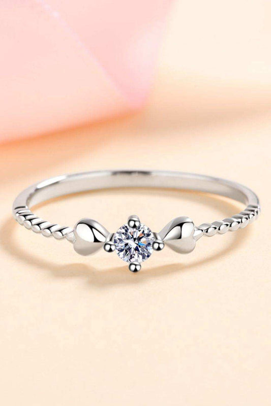 Moissanite Heart 925 Sterling Silver Ring - Trendsi - Flyclothing LLC