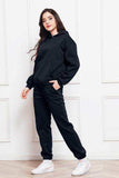 Drop Shoulder Long Sleeve Hoodie and Pants Set - Trendsi - Flyclothing LLC