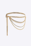 Rhinestone Decor Metal Chain Belt - Trendsi - Flyclothing LLC