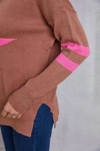 Star Scoop Neck Dropped Shoulder T-Shirt - Trendsi - Flyclothing LLC