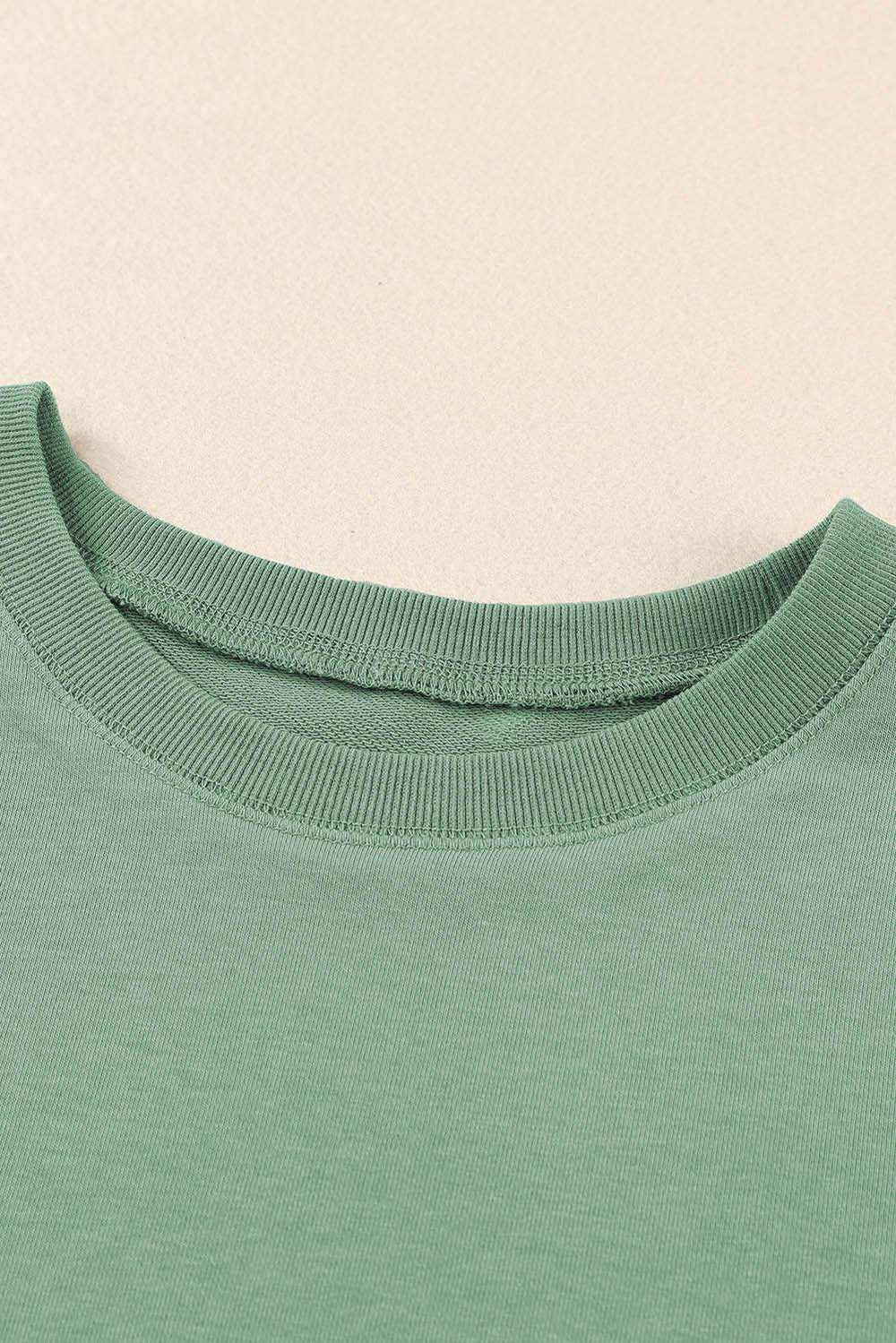 Side Slit Drop Shoulder Sweatshirt - Trendsi - Flyclothing LLC