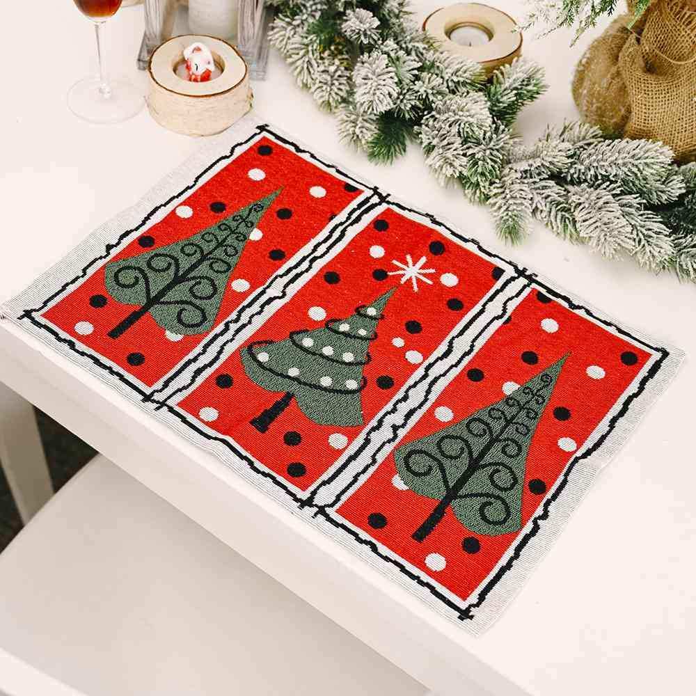 Assorted 2-Piece Christmas Placemats - Trendsi - Flyclothing LLC