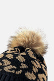 Leopard Pom-Pom Cuffed Beanie - Trendsi - Flyclothing LLC