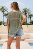 Round Neck Openwork Cover Up - Trendsi - Flyclothing LLC