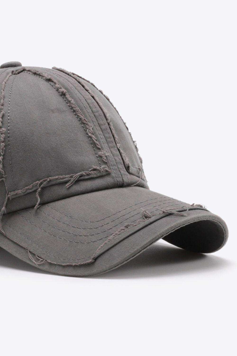 Distressed Adjustable Baseball Cap - Trendsi - Flyclothing LLC