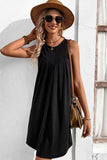 Round Neck Sleeveless Mini Dress - Trendsi - Flyclothing LLC
