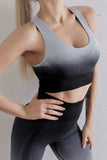 Gradient Sports Bra and Leggings Set - Trendsi - Flyclothing LLC