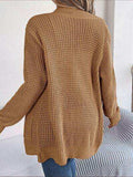 Open Front Long Sleeve Cardigan with Pockets - Trendsi - Flyclothing LLC