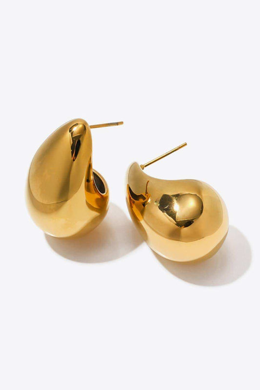 18K Gold-Plated Copper Earrings - Trendsi - Flyclothing LLC