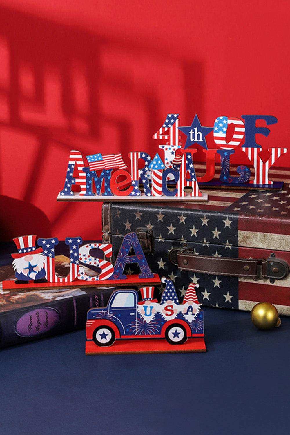 Independence Day Wood Decorative Ornament - Trendsi - Flyclothing LLC