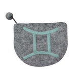 Felt Gemini Zodiac Coin Purse - Global Groove - Global Groove - Flyclothing LLC