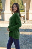 Basic Bae Full Size Ribbed Round Neck Long Sleeve Knit Top - Trendsi - Flyclothing LLC