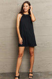Spliced Lace Round Neck Sleeveless Dress - Trendsi - Flyclothing LLC